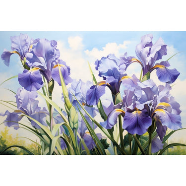 Iris Watercolor canvas